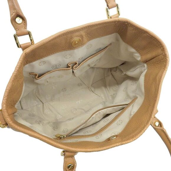 Pre Loved tory burch Women Brown Handbags - Picture 3 of 8